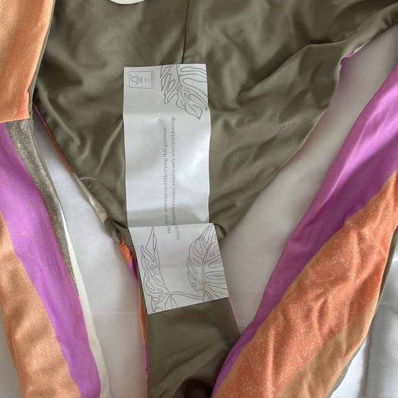 NWT Prana Gemma Reversible Cheeky Low Rise Bikini Swim Bottoms in Waves Stripes - Picture 8 of 8